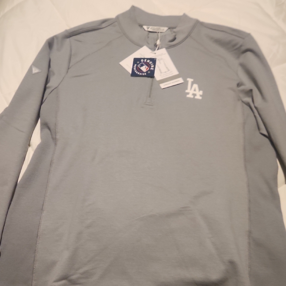 Los Angeles Dodgers Women’s Gray Quarter-Zip Pullover